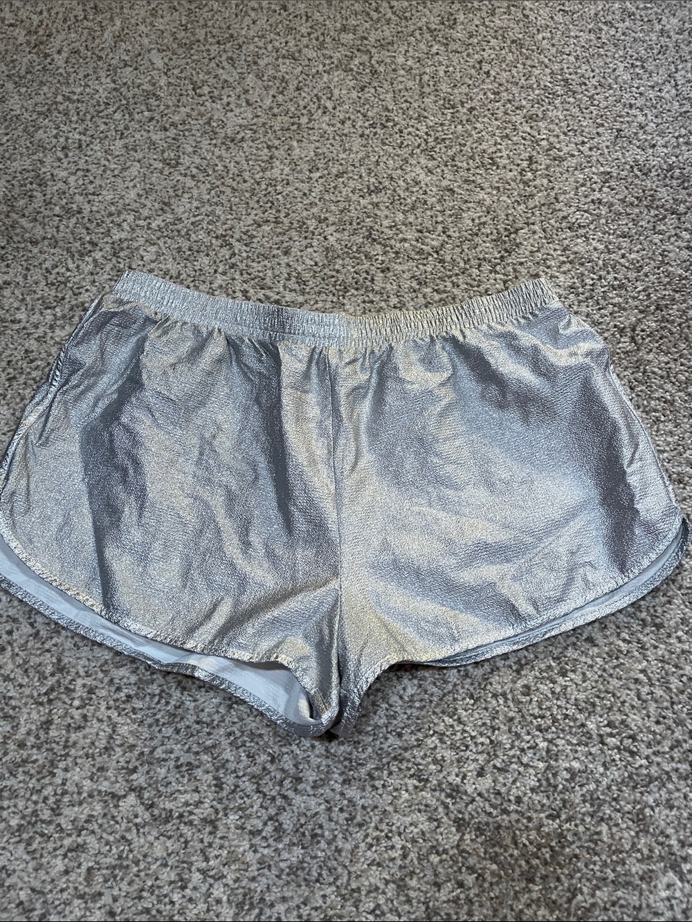 Wild Fable Metallic Silver Athletic Shorts XXL